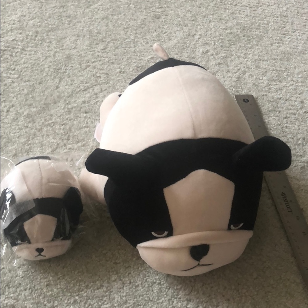 Marshmallow animal frenchbull dog plushie plush